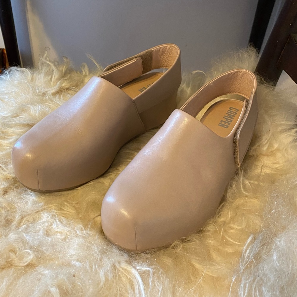 Camper Nude Platform Shoes